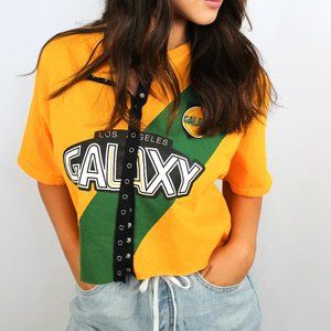 Cropped Galaxy Snap T-Shirt